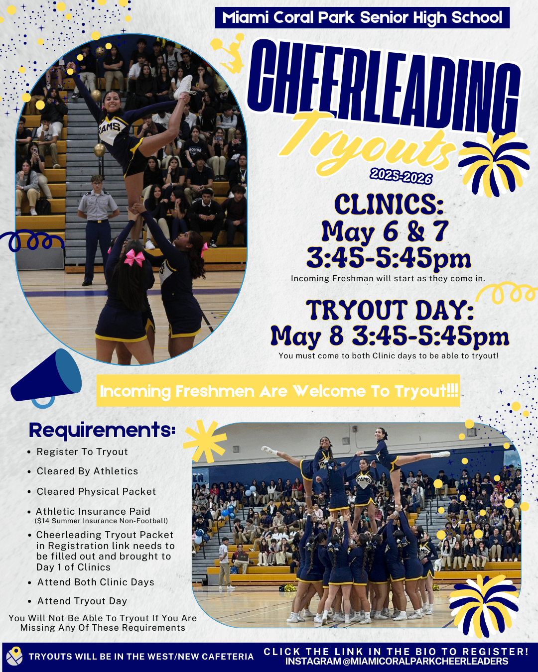 Cheerleading Tryouts 25-26